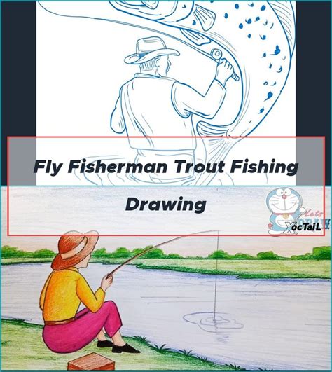 Explore coghill cartooning's photos on flickr. Fly fisherman trout fishing drawing - fishing drawing draw ...