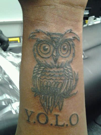 Pink ribbon tattoos temporary tattoos tattoos and piercings tattoos neck tattoo ribbon tattoos infinity tattoo chris brown tattoo yolo. yolo6.jpg - Gallery: 40 Inspiring YOLO Tattoos | Complex
