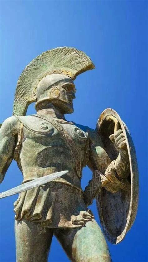 King Leonidas Statuespartagreece Ancient History Greek History Statue