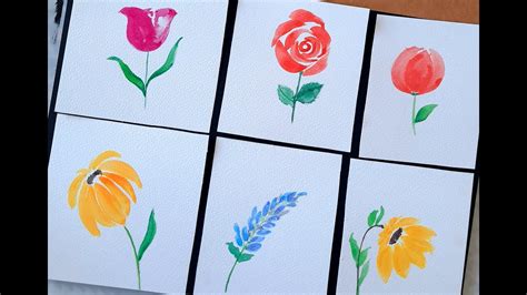 Beginner tutorial | how to paint watercolor hydrangea. How to paint flowers & leaves using watercolor | Tutorial ...