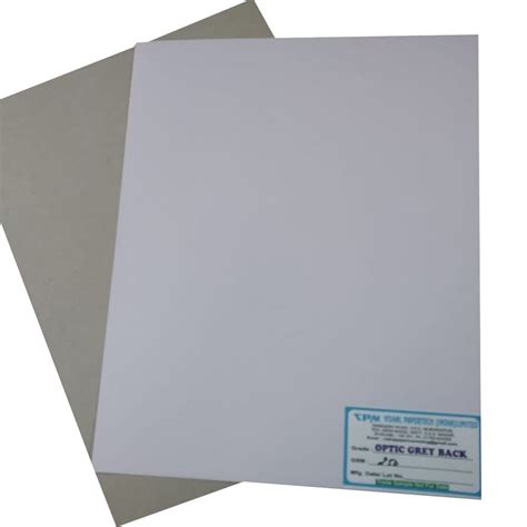 White Optic Grey Back Duplex Board 250 At Best Price In Mohali Id