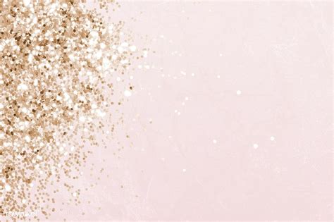 Pink And Gold Glittery Pattern Background Free Image By