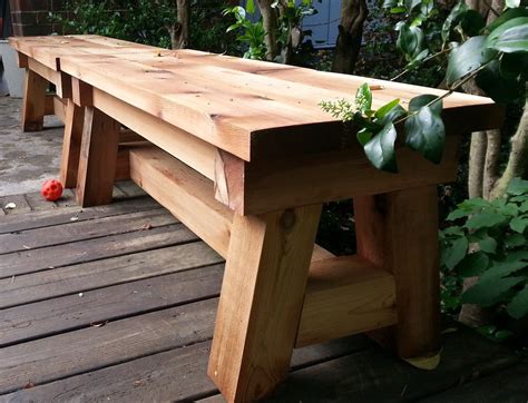 Free plans for tables, shelves, benches, bookcases, chairs and a lot more. Ana White | Cedar Benches - DIY Projects