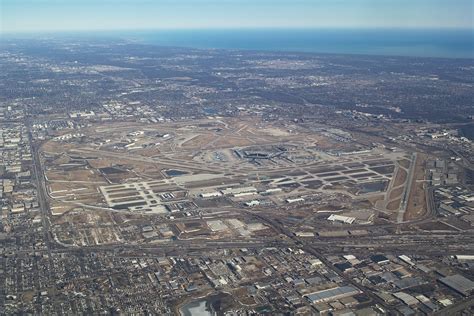 Chicago Ohare International Airport Ord Aerial View Flickr