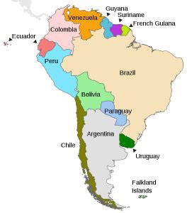 Ecuador location on the south america map. Where is Ecuador Located