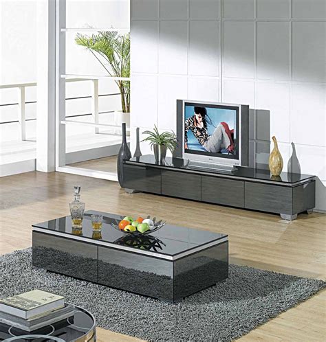 Modern Glossy Gray Media Tv Unit Cr067 L71 X W18 X H16 Tv Stand