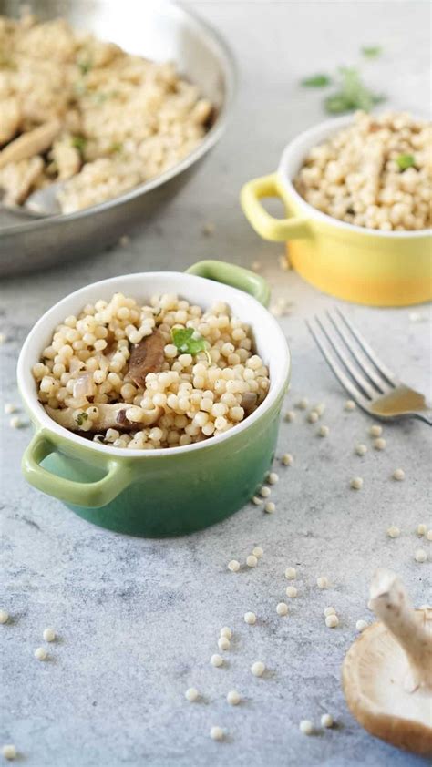 Parsley and cilantro make fine substitutions for mint. The Best 15 Minute Israeli Couscous Recipe With Mushrooms ...