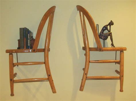 This chair and a half delivers the highly sought after, timeless charm of traditional design to your home. Vintage Half Chair Art/Shelves - Floor or hanging wall ...