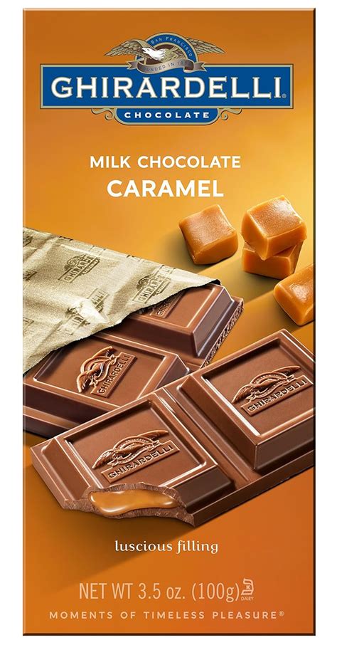 Ghirardelli Chocolate Bar Milk And Caramel 35 Oz Pack