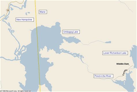 Umbagog Lake Map