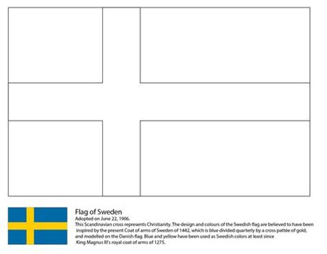 Auf meinem blog gibt ab 13.12 2018 es weitere engelchen, welche ihr mit hilfe eines screenshots kopieren und für eure. Sweden Flag Coloring page | Young explorers class | Sweden ...