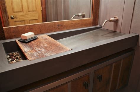 Crete molds line of fiberglass concrete sink molds are the highest quality sink molds available. Floating vanities and concrete sinks - Contemporary - Bathroom - Other - by Elements Concrete
