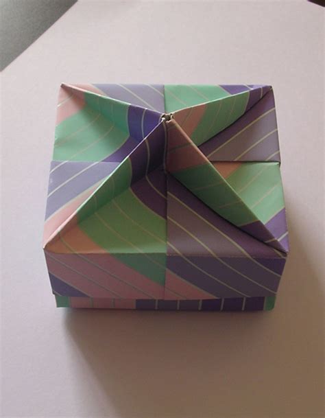 Lets Make Origami Square Box With Knobfolding Instructions