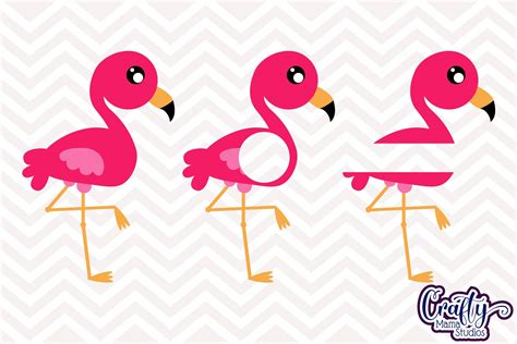 Flamingo Svg Flamingo Monogram Clip Art Summer Svg Beach By Crafty