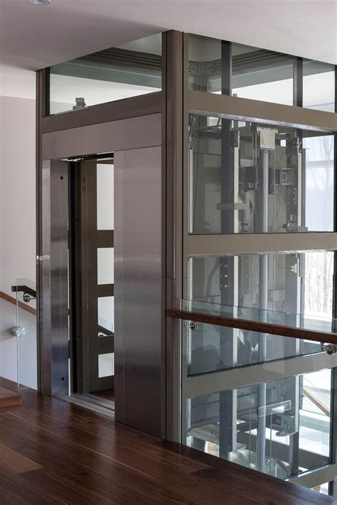Residential Glass Elevator House Elevation Glass Elevator Minimalism Interior