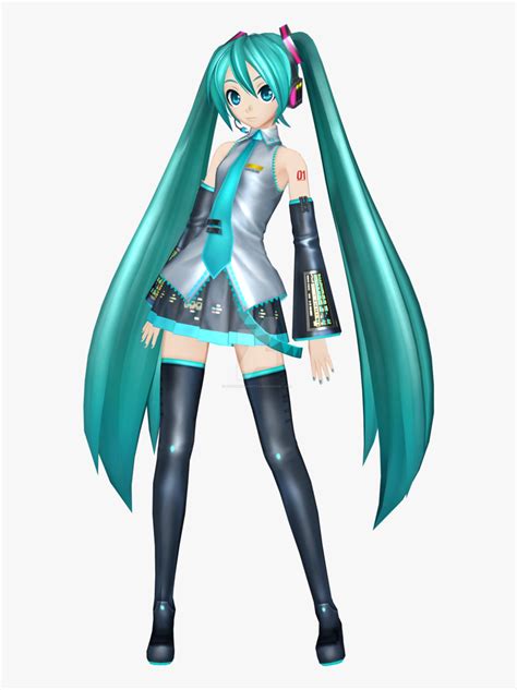 Hatsune Miku 3d Model Hatsune Miku Hd Full Body Free Transparent