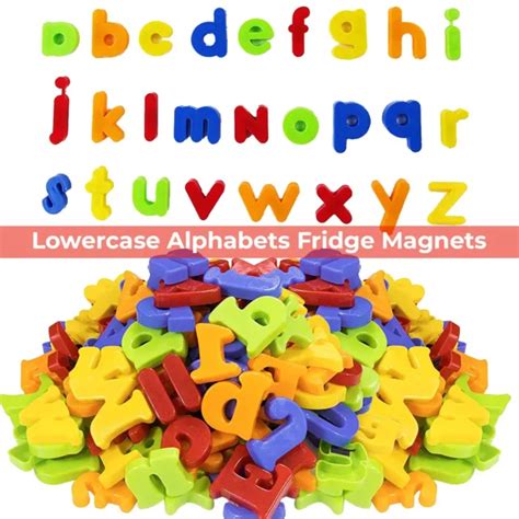 26pcs Magnetic Letters Alphabets Fridge Magnets Kids Pre School Home