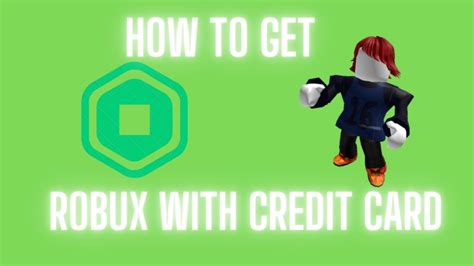 How To Get Robux Using Credit Card In Roblox Youtube