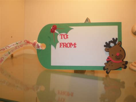All you need is a printer, the design, some cardstock and your cricut machine. My Cricut Adventures: Christmas Gift Tag