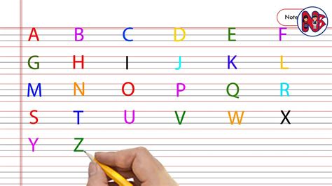 How To Write Capital Letters In Line Notebook Abcd Capital Letter Abcd Alphabets Capita