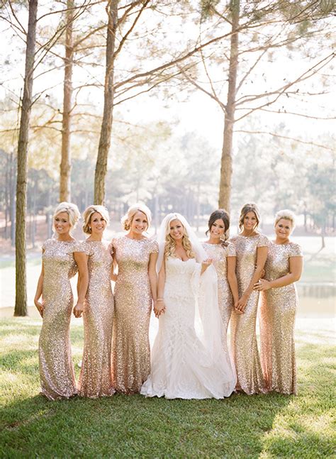 Blondie nites metallic jacquard gown. Gold and White Glam Wedding
