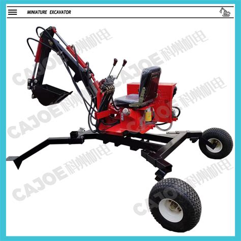 Factory Mini Diesel Engine Excavators Small Towable Backhoe With 360