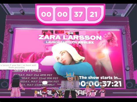 Zara Larsson Live Concert ROBLOX LIVE YouTube