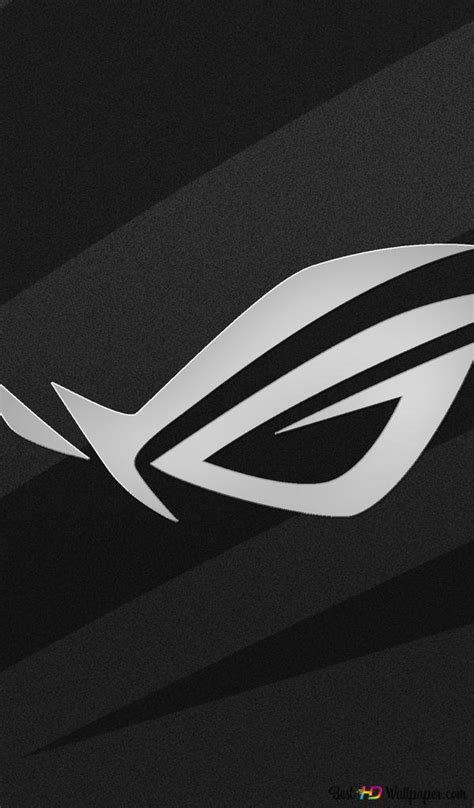Asus Rog Republic Of Gamers Rog Classic Grey Logo 4k Wallpaper Download