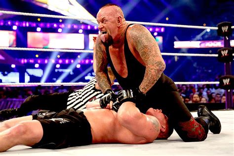 Undertaker Handpicked Brock Lesnar To End The Streak At Wrestlemania Cageside Seats