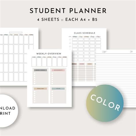 Assignment Planner Etsy