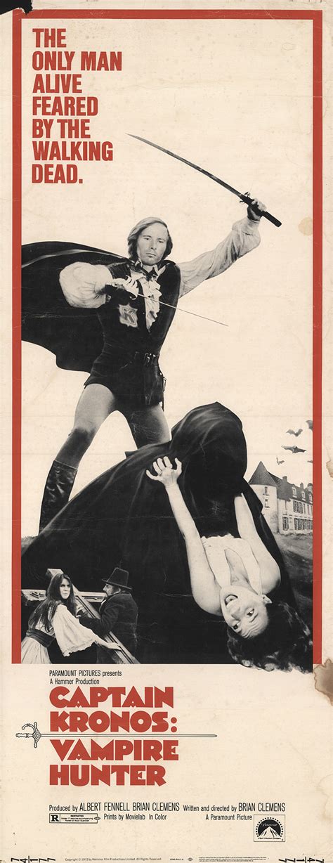 Captain Kronos Vampire Hunter 1974 Original Movie Poster Fff 20890