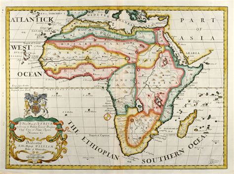 Geographicus rare antique maps a new & accurate map of negroland and the adjacent countries; A New Map of Africk Shewing its Present General Divisions ...