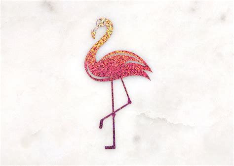 Flamingo In Pink Glitter Vinyl Decal Sticker Etsy