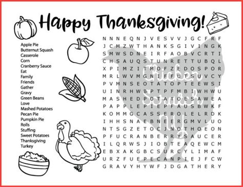 Thanksgiving Word Finds Free Printables Printable Templates