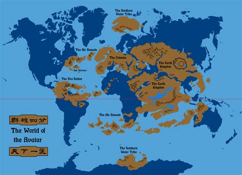Map Of Avatar The Last Airbender World Plmflying