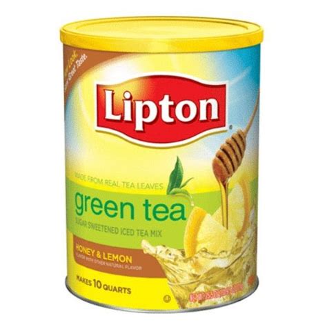 Grocery And Gourmet Food Lipton Sweetened Instant Tea Mix Green Tea