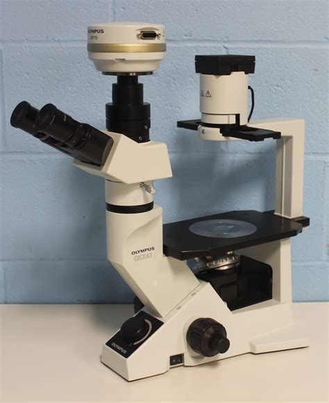 Olympus Ckx 41 Inverted Microscope Model Ckx 40sf With Camera