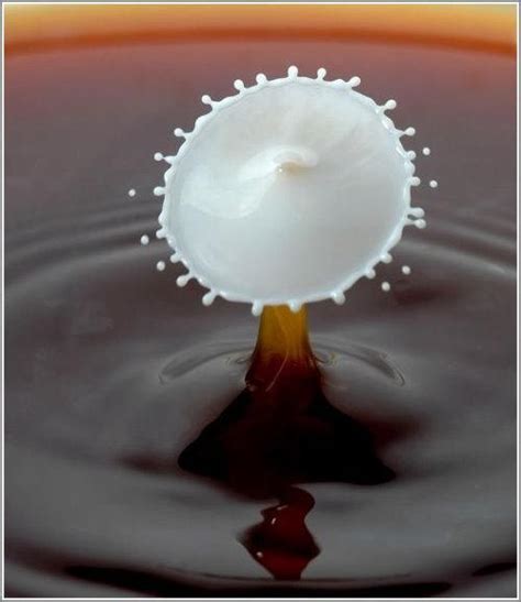 High Speed Photography Of Milk Drops