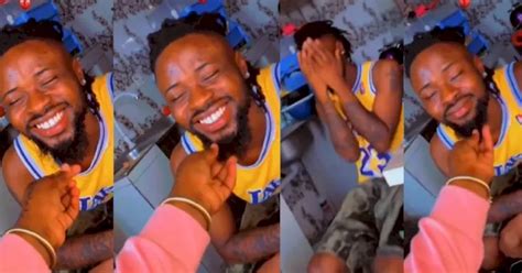 nigerian man excited as his ex girlfriend pays him a surprise visit narrates reason for their