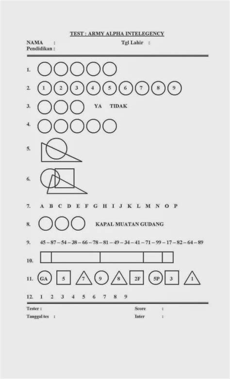 Tes ini bertujuan untuk mengukur aktivitas fisik seorang calon praja ipdn. Contoh Soal Tes Kesehatan Jiwa - Dunia Sekolah ID