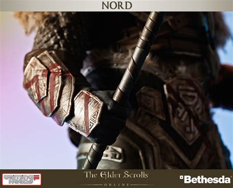 The Elder Scrolls Online Heroes Of Tamriel Nord Statue Gaming Heads