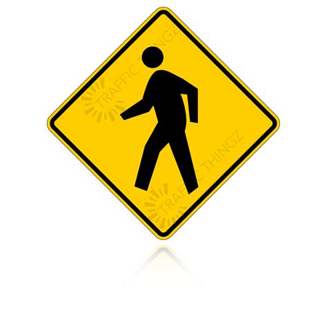 Mutcd W11 2 Crosswalk Sign