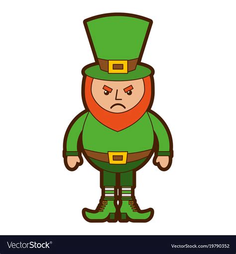 Leprechaun Angry Cartoon St Patricks Day Character