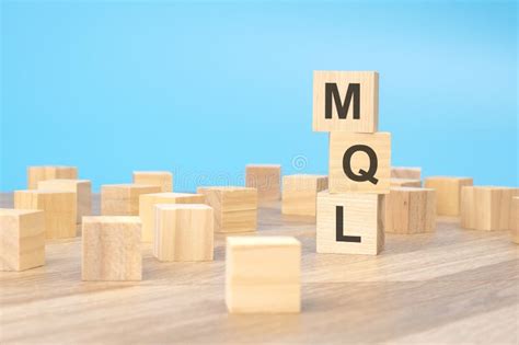 Mql Marketing Qualified Lead Symbol Wooden Blocks With Words Mql