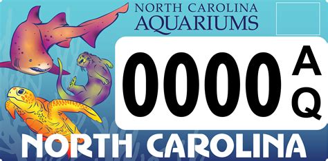 New License Plate North Carolina Aquarium Society