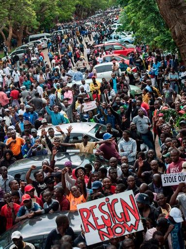 Zimbabweans Celebrate As President Robert Mugabes Regime Crumbles