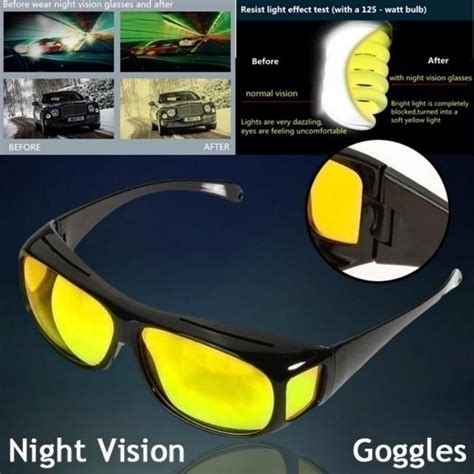 buy car driving glasses eyewear uv protection unisex hd yellow polarized sunglasses night vision