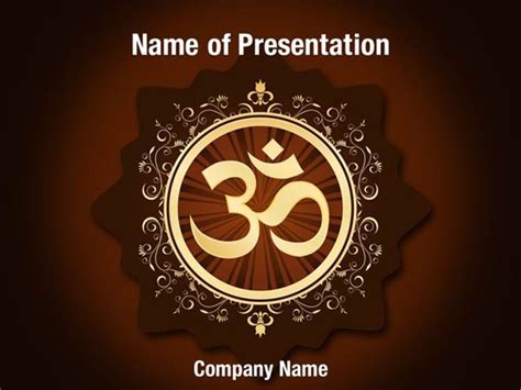 Hinduism Symbol Powerpoint Templates Hinduism Symbol Powerpoint