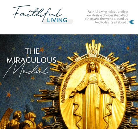 Faithful Living The Miraculous Medal Roman Catholic Diocese Of Calgary