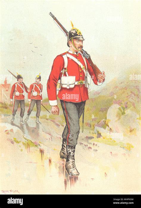 British Army Uniforms The 30th East Lancashire Regiment 1890 Old